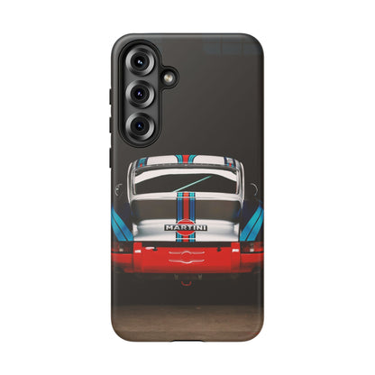 Classic Racecar Tough Phone Case — Retro Striped Vintage Sports Car Design
