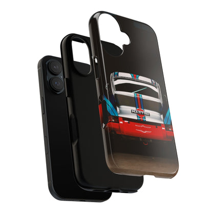Classic Racecar Tough Phone Case — Retro Striped Vintage Sports Car Design