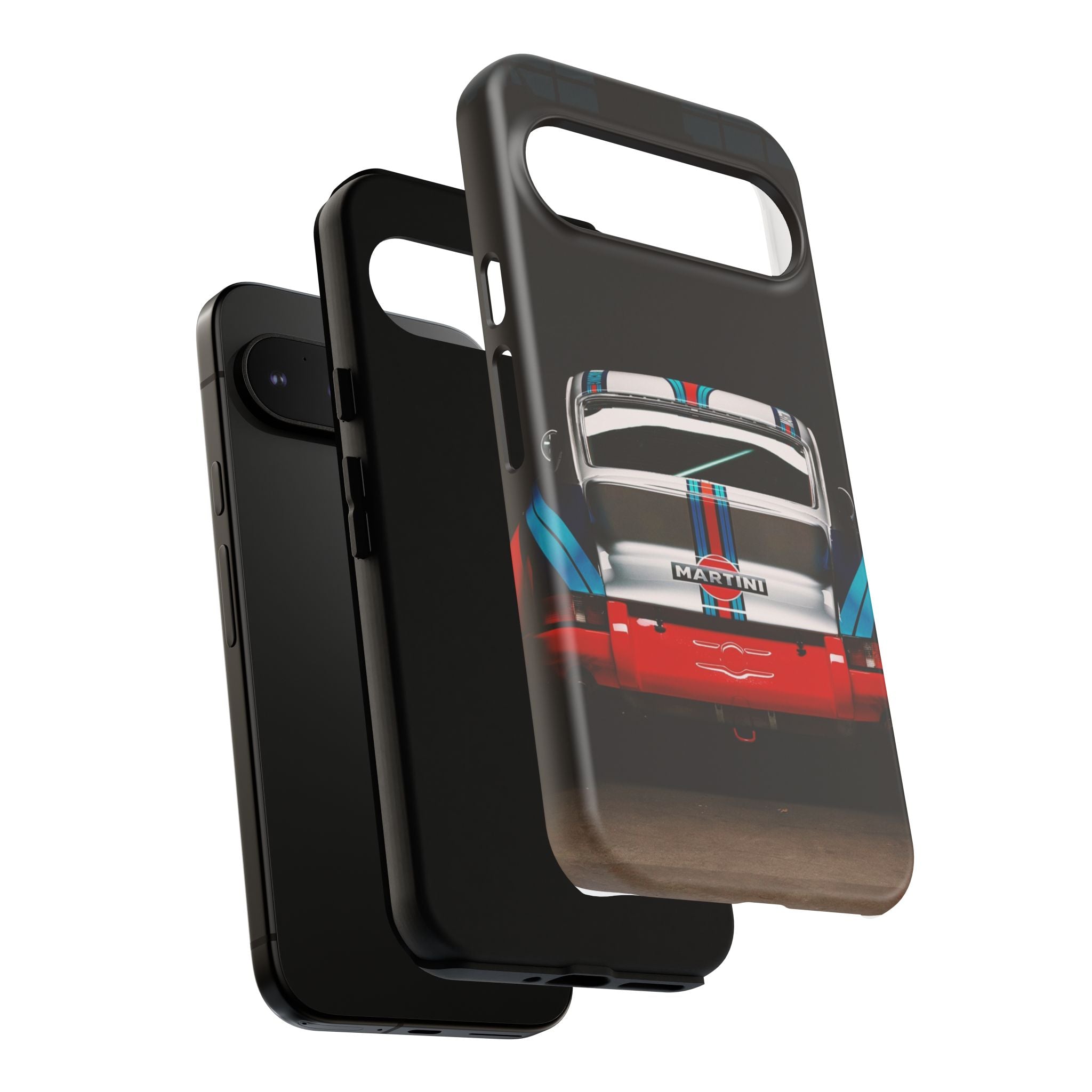 Classic Racecar Tough Phone Case — Retro Striped Vintage Sports Car Design