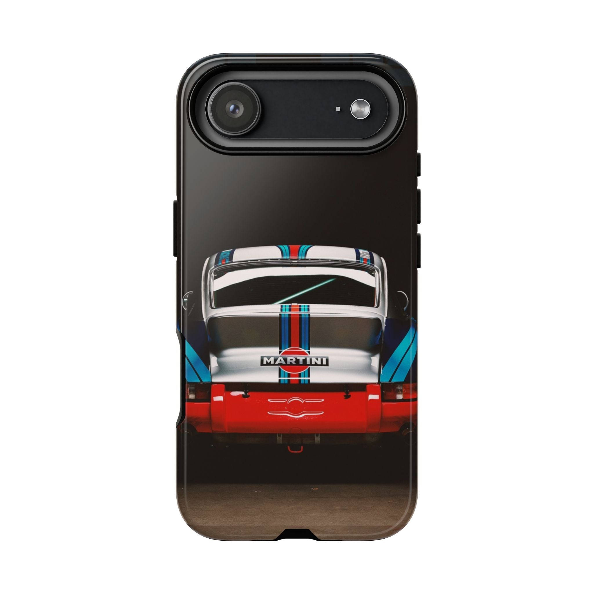Classic Racecar Tough Phone Case — Retro Striped Vintage Sports Car Design