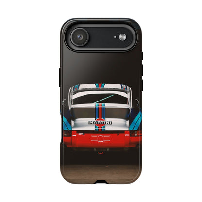 Classic Racecar Tough Phone Case — Retro Striped Vintage Sports Car Design