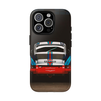 Classic Racecar Tough Phone Case — Retro Striped Vintage Sports Car Design