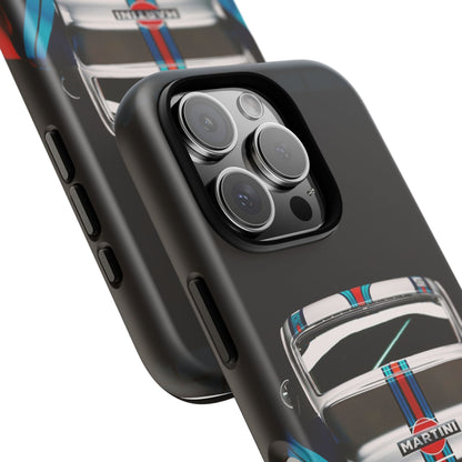 Classic Racecar Tough Phone Case — Retro Striped Vintage Sports Car Design