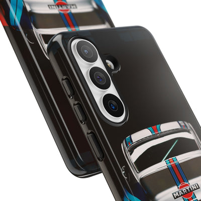 Classic Racecar Tough Phone Case — Retro Striped Vintage Sports Car Design