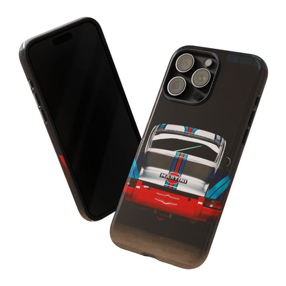 Classic Racecar Tough Phone Case — Retro Striped Vintage Sports Car Design