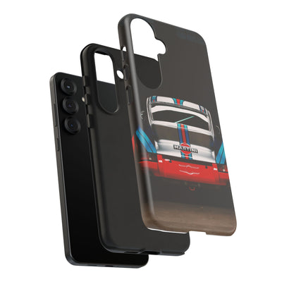 Classic Racecar Tough Phone Case — Retro Striped Vintage Sports Car Design