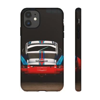 Classic Racecar Tough Phone Case — Retro Striped Vintage Sports Car Design