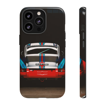 Classic Racecar Tough Phone Case — Retro Striped Vintage Sports Car Design