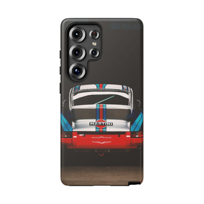 Classic Racecar Tough Phone Case — Retro Striped Vintage Sports Car Design