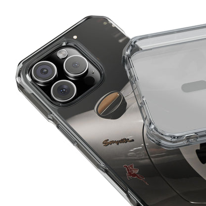 Clear Magnetic Impact Phone Case – Vintage Racing #35 Design