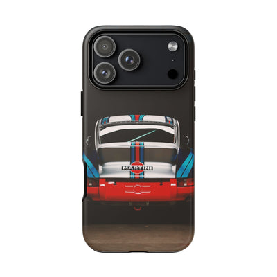 Classic Racecar Tough Phone Case — Retro Striped Vintage Sports Car Design