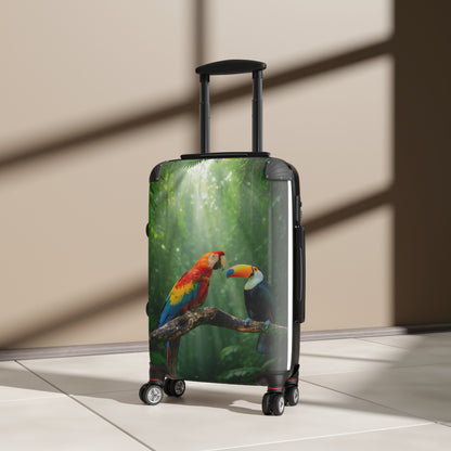 Copy of Copy of Vintage Postcard Travel Suitcase – World Landmarks Carry-On