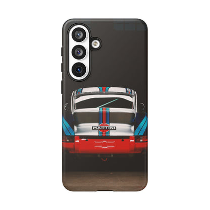 Classic Racecar Tough Phone Case — Retro Striped Vintage Sports Car Design
