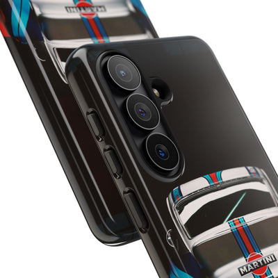 Classic Racecar Tough Phone Case — Retro Striped Vintage Sports Car Design