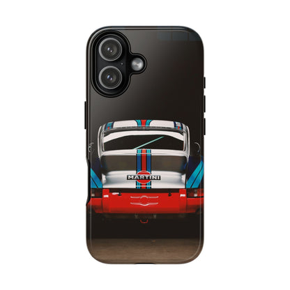 Classic Racecar Tough Phone Case — Retro Striped Vintage Sports Car Design
