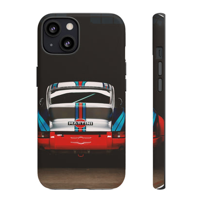 Classic Racecar Tough Phone Case — Retro Striped Vintage Sports Car Design