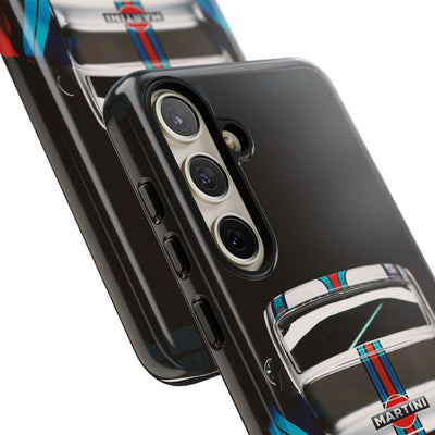 Classic Racecar Tough Phone Case — Retro Striped Vintage Sports Car Design
