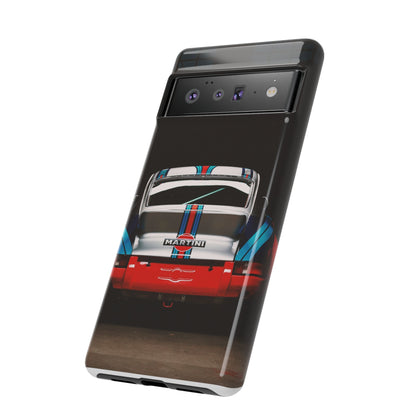 Classic Racecar Tough Phone Case — Retro Striped Vintage Sports Car Design