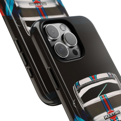 Classic Racecar Tough Phone Case — Retro Striped Vintage Sports Car Design