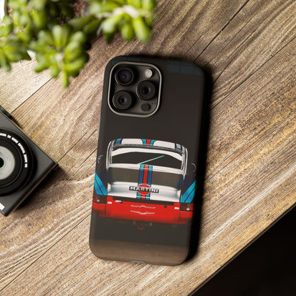 Classic Racecar Tough Phone Case — Retro Striped Vintage Sports Car Design