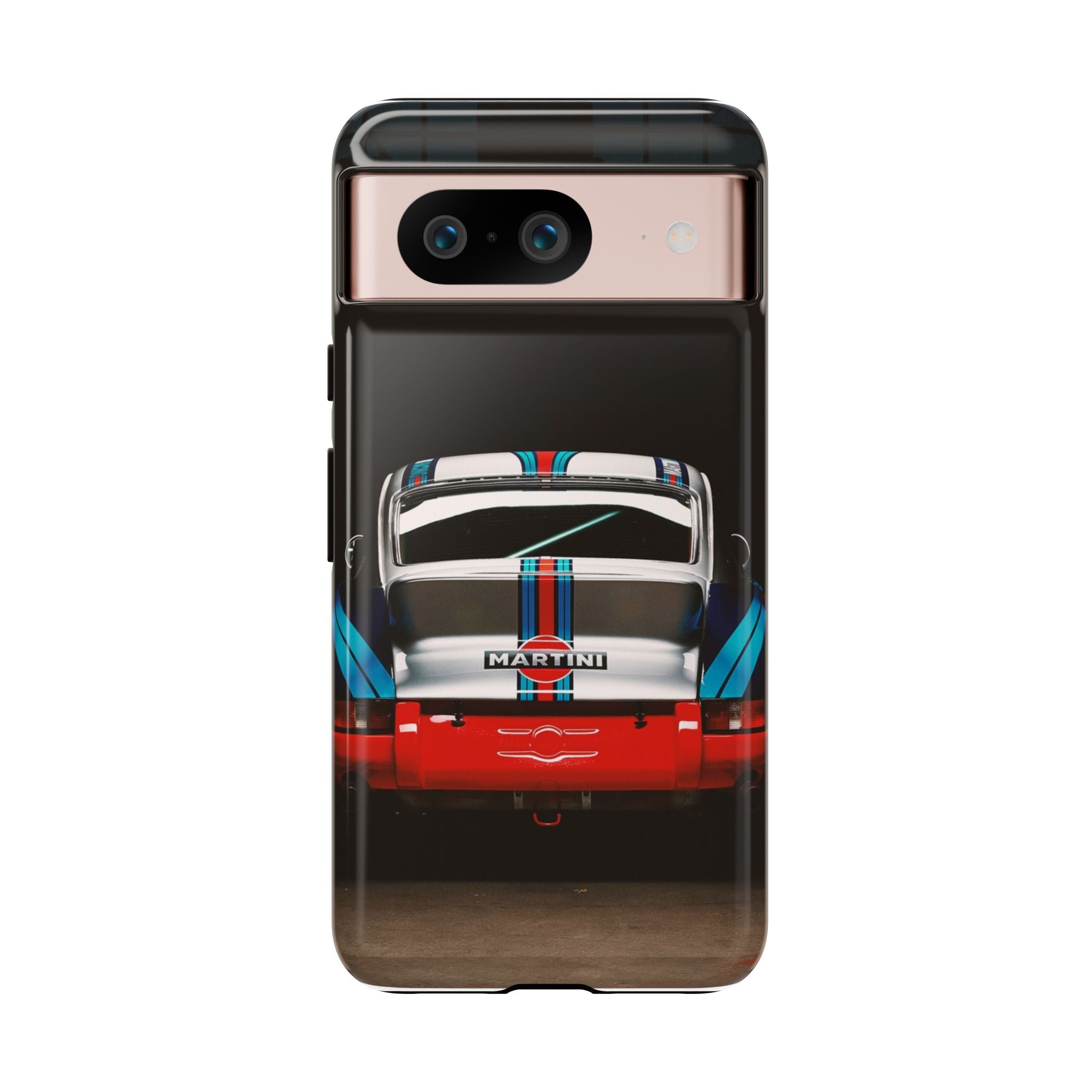 Classic Racecar Tough Phone Case — Retro Striped Vintage Sports Car Design