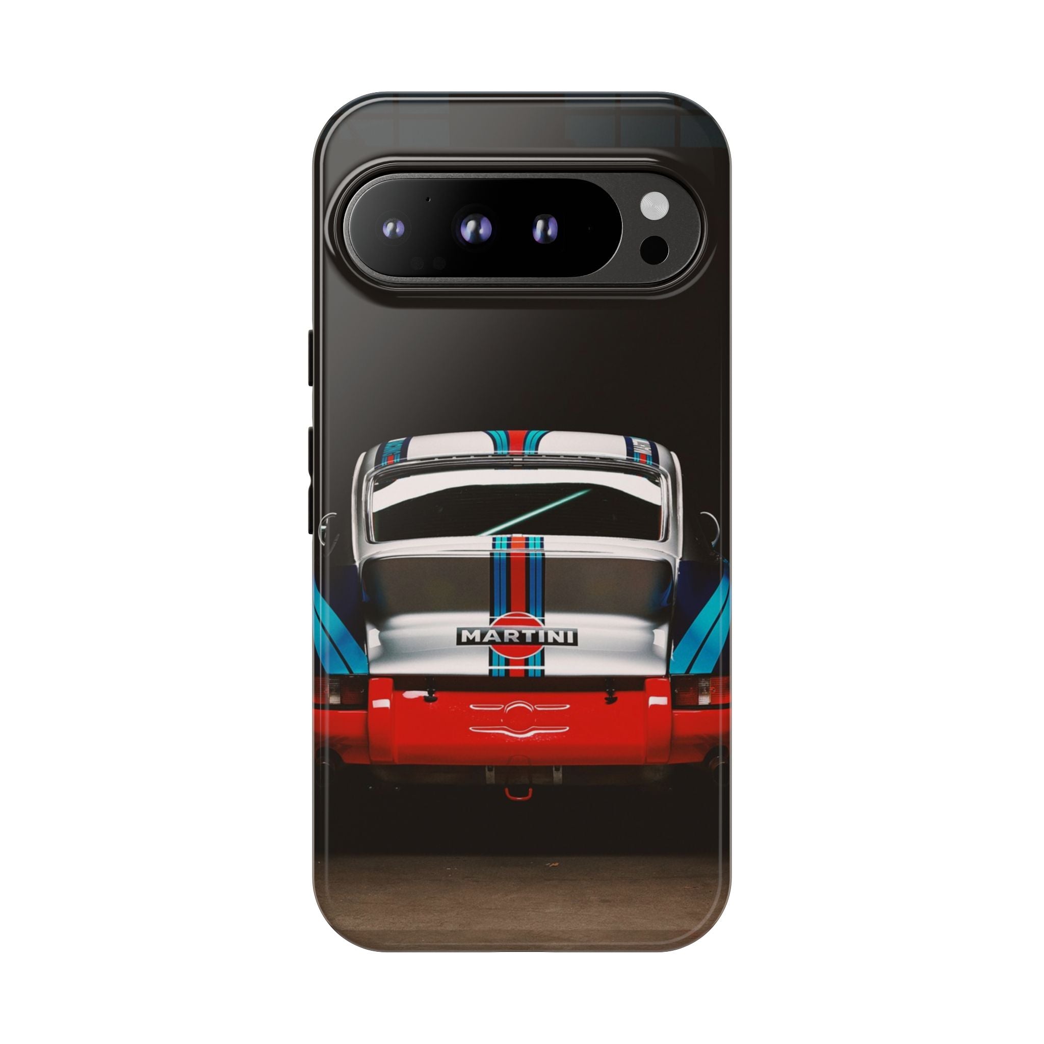Classic Racecar Tough Phone Case — Retro Striped Vintage Sports Car Design