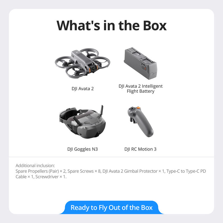 DJI Avata 2 Fly Smart Combo (Single Battery)