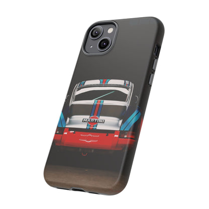 Classic Racecar Tough Phone Case — Retro Striped Vintage Sports Car Design