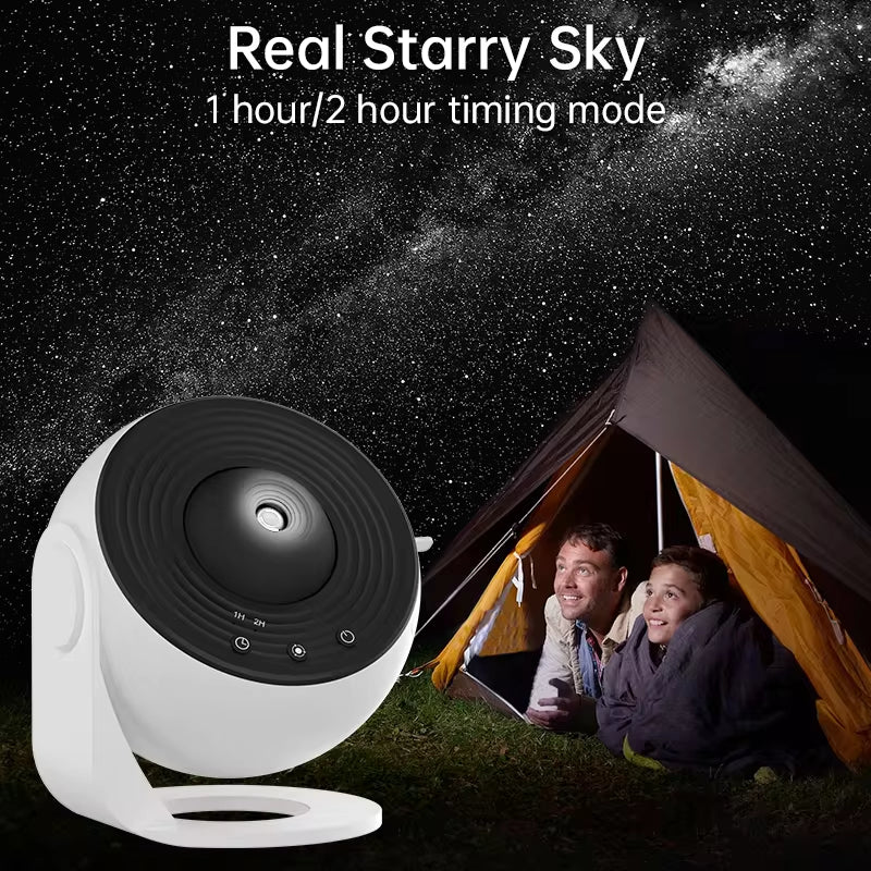 Galaxy Starry Sky Projector with 360° Rotation - Perfect Night Light for Kids, Valentine's Day, or Wedding Decor