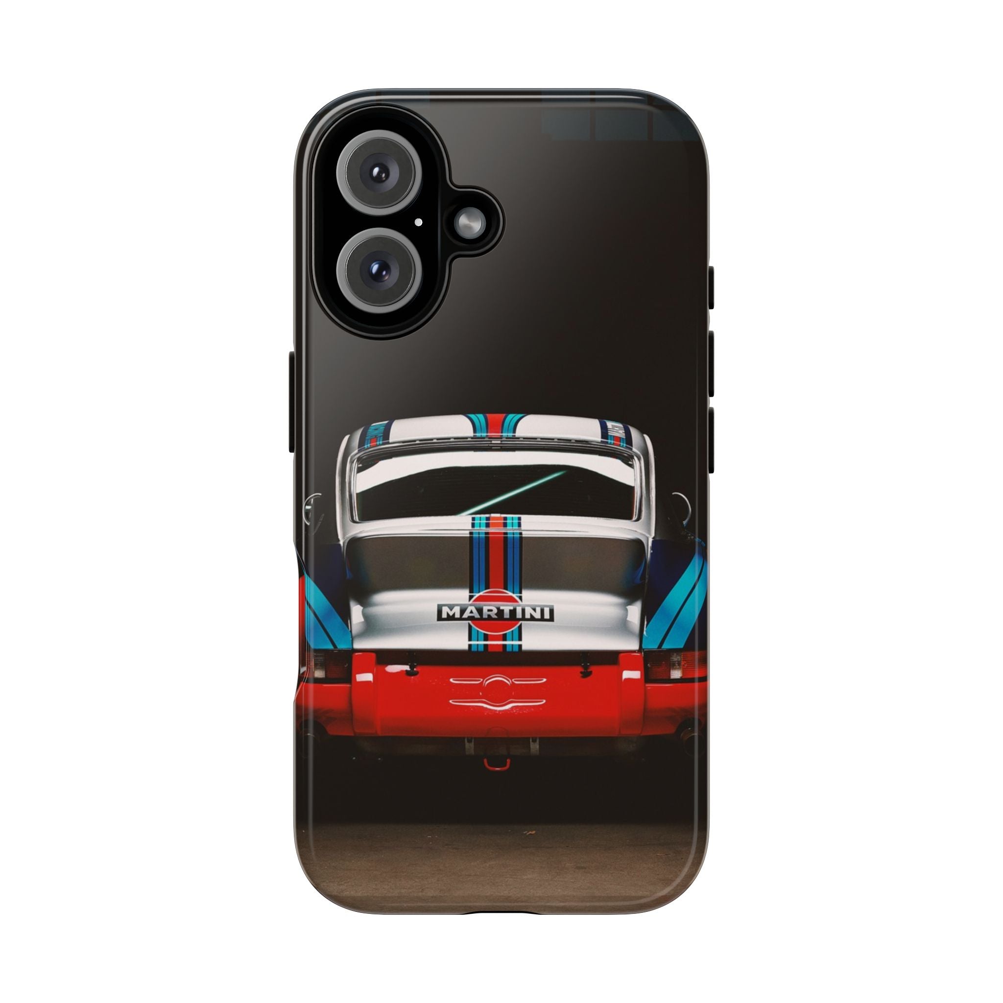 Classic Racecar Tough Phone Case — Retro Striped Vintage Sports Car Design