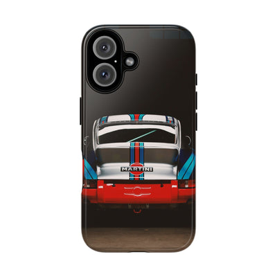 Classic Racecar Tough Phone Case — Retro Striped Vintage Sports Car Design