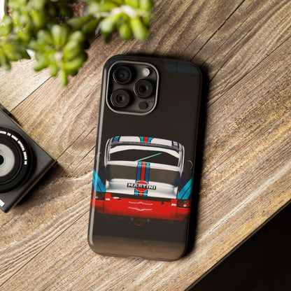 Classic Racecar Tough Phone Case — Retro Striped Vintage Sports Car Design