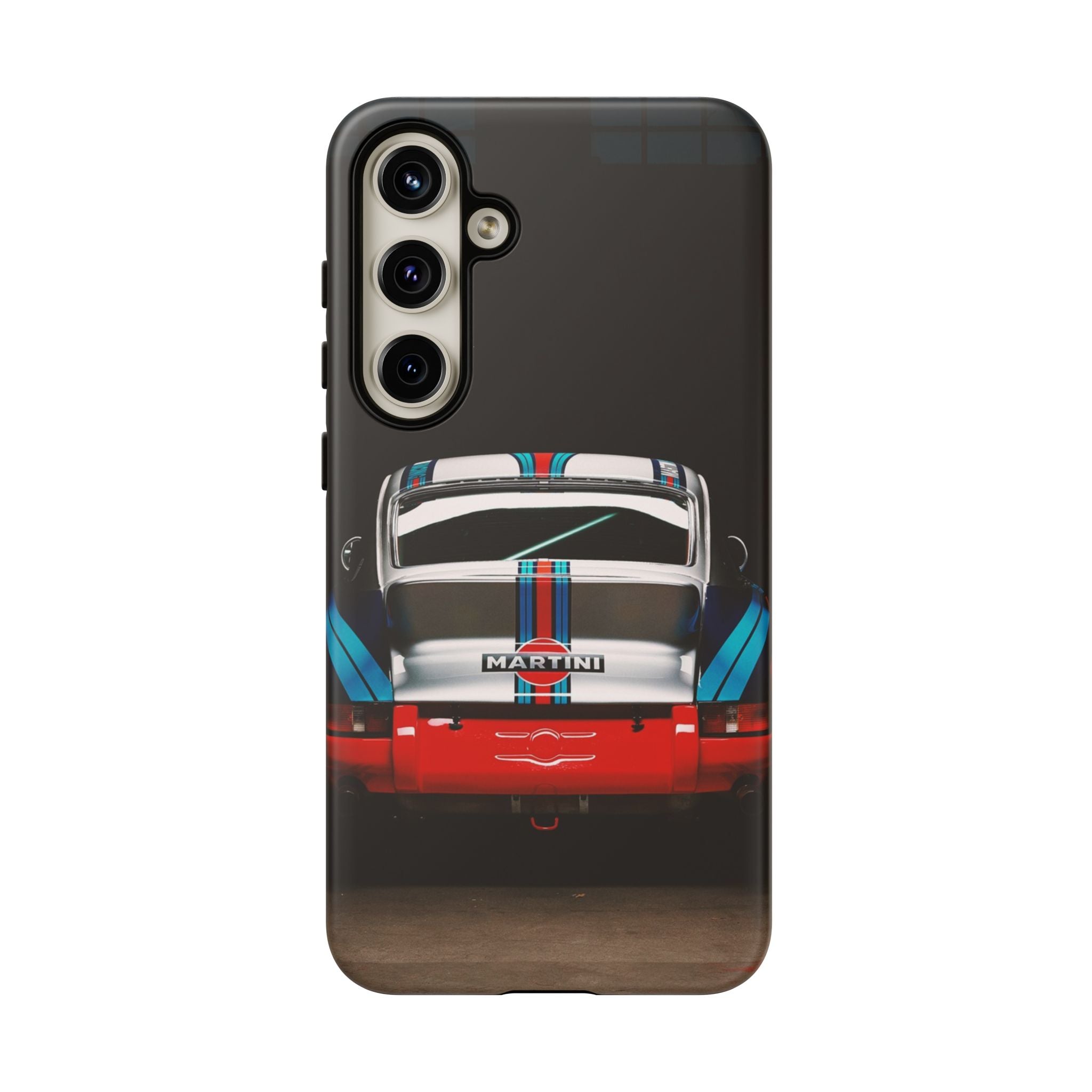Classic Racecar Tough Phone Case — Retro Striped Vintage Sports Car Design
