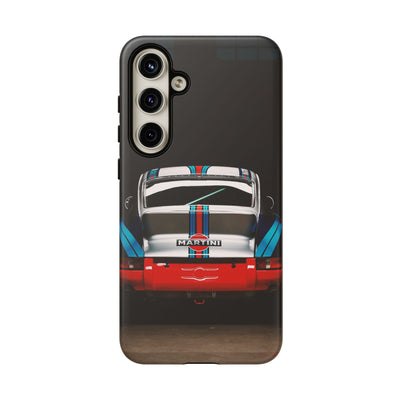 Classic Racecar Tough Phone Case — Retro Striped Vintage Sports Car Design