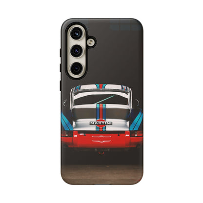 Classic Racecar Tough Phone Case — Retro Striped Vintage Sports Car Design