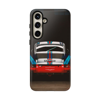 Classic Racecar Tough Phone Case — Retro Striped Vintage Sports Car Design