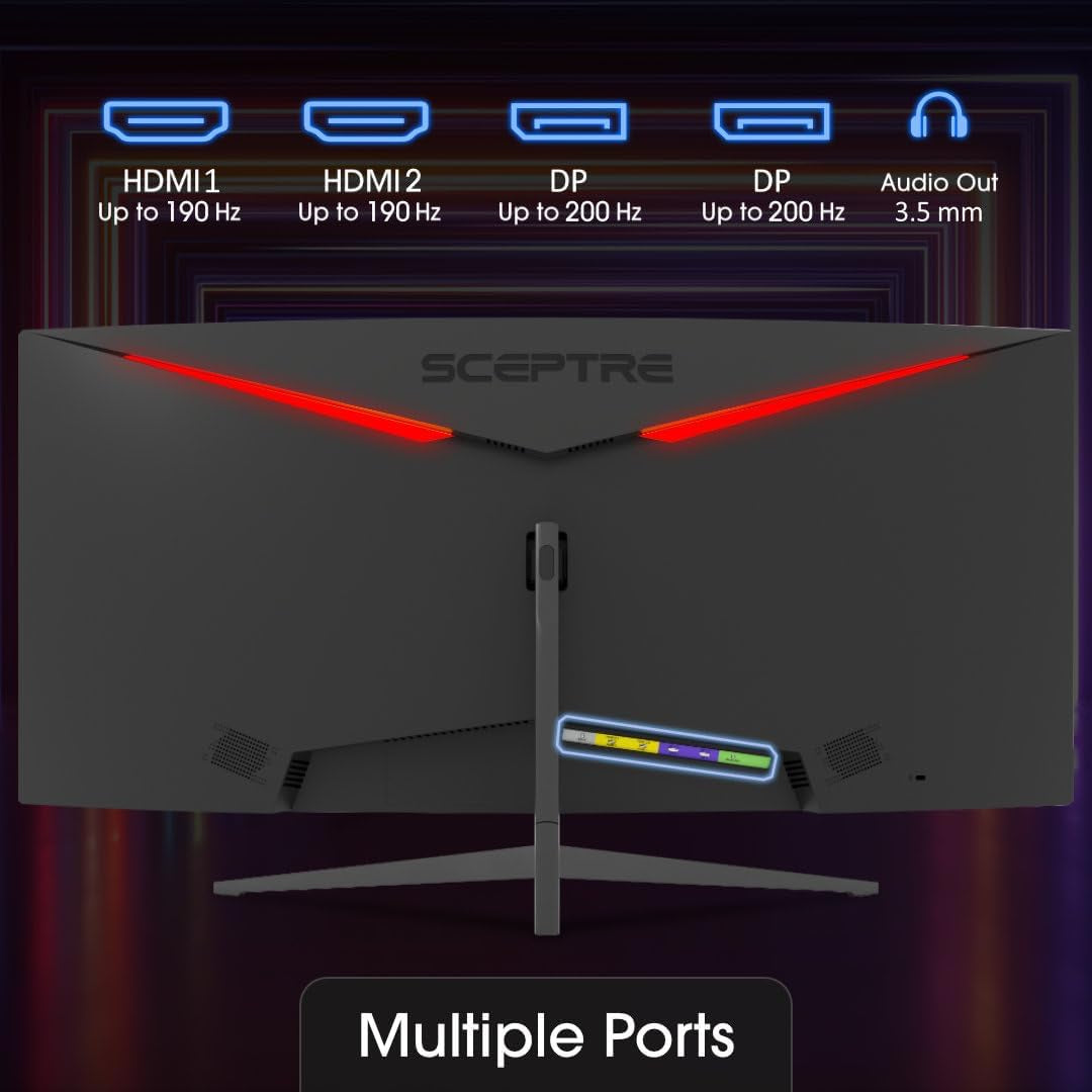 30" Ultra-Wide Curved Gaming Monitor - 200Hz, 2560x1080, HDMI & DP