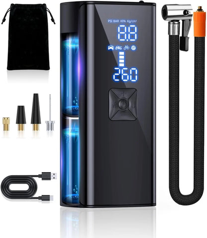 150PSI Portable Tire Inflator with 25000mAh Battery for Car Tires