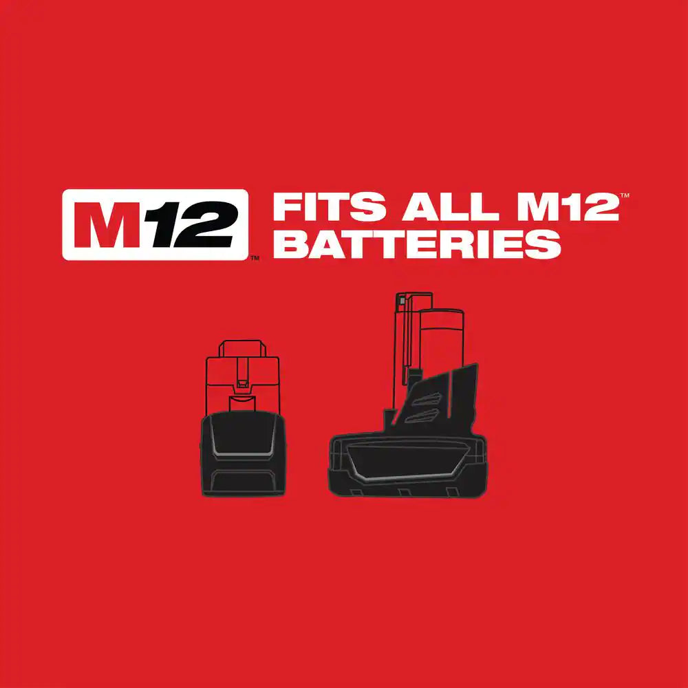 Milwaukee M12 12V Lithium-Ion 5-Tool Cordless Combo Kit with 2 Batteries, Charger & Tool Bag