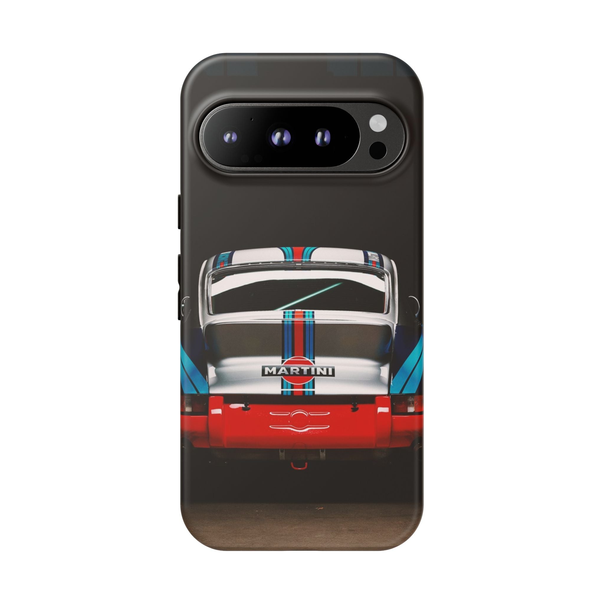 Classic Racecar Tough Phone Case — Retro Striped Vintage Sports Car Design