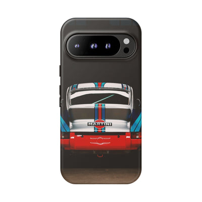 Classic Racecar Tough Phone Case — Retro Striped Vintage Sports Car Design