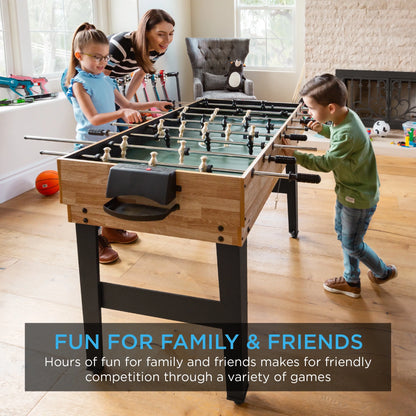 2x4Ft 10-in-1 Combo Game Table - Hockey, Foosball, Pool, Ping Pong & More