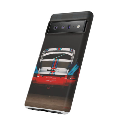Classic Racecar Tough Phone Case — Retro Striped Vintage Sports Car Design