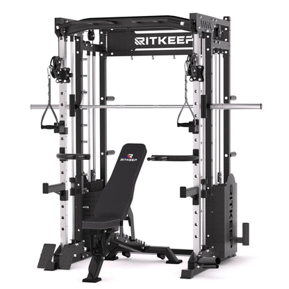 PMAX 5600 Home Gym Smith Machine with Integrated Weight System