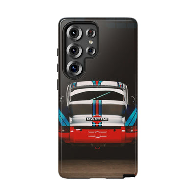 Classic Racecar Tough Phone Case — Retro Striped Vintage Sports Car Design