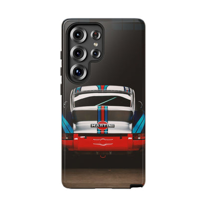 Classic Racecar Tough Phone Case — Retro Striped Vintage Sports Car Design