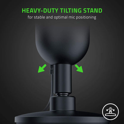Seiren Mini USB Condenser Microphone - Professional Quality for Streaming & Gaming, Supercardioid Pickup, Shock-Resistant Tilting Stand, Classic Black