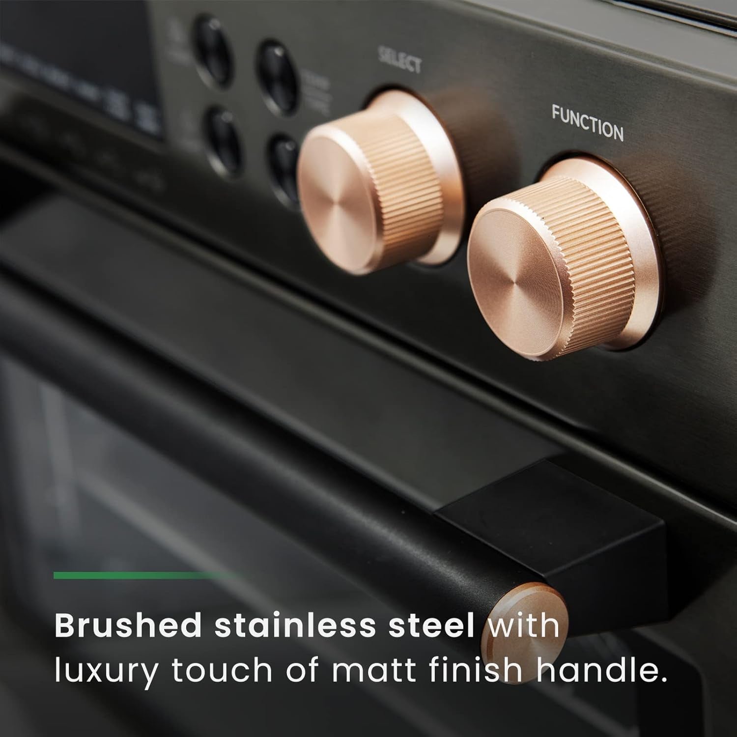 26.3 QT Extra-Large Smart Air Fryer Toaster Oven – 10-in-1 Convection Countertop Oven, Black Matte Stainless Steel