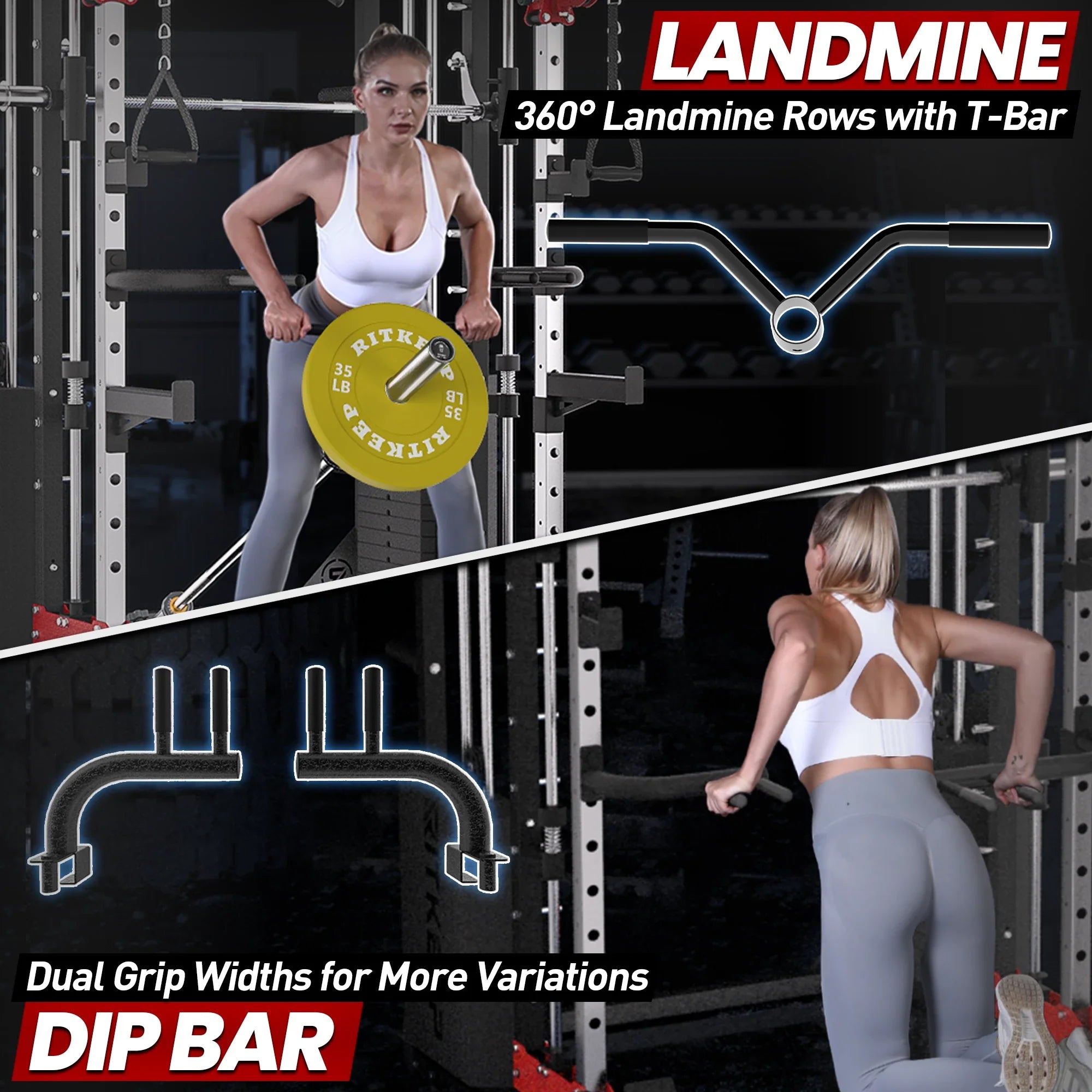 PMAX 5600 Home Gym Smith Machine with Integrated Weight System