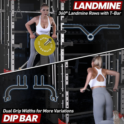 PMAX 5600 Home Gym Smith Machine with Integrated Weight System